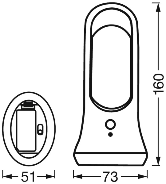 Фонарь-лампа Ledvance Nightlux Mobile Lantern белый