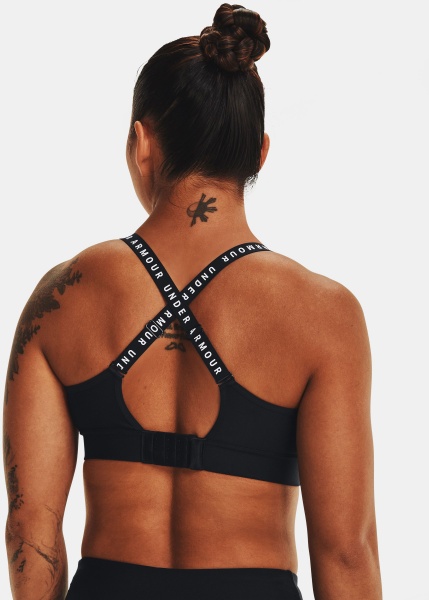 Бра Under Armour UA INFINITY MID COVERED 1363353-001 р.S/M чорно-білий