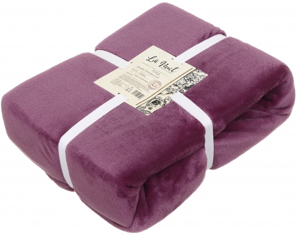 Плед Frannel Solid Nostalgia Pink 160x200 см розовый La Nuit 