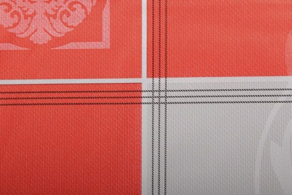 Скатерть Лайт 4730320а12 130x120 см красный с серым УкрСкат 