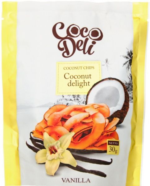 Чипсы Coco Deli кокосовые с ванилью 30 г 