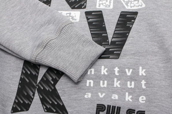 Свитшот Маленькие люди 5 р.98 серый