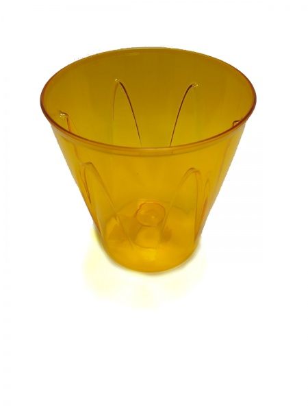 Кашпо декоративное АРКАДА D184 круглый 2,9 л желтый 