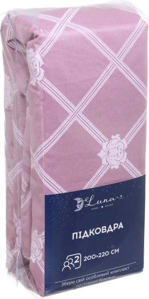 Підковдра Bergamo 2 200x220 см пудровий Luna 