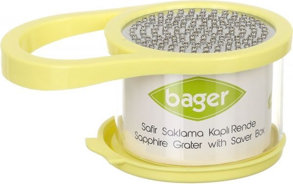 Тертка металева з пластиковим контейнером і кришкою SAPHIRE 500 мл Bager