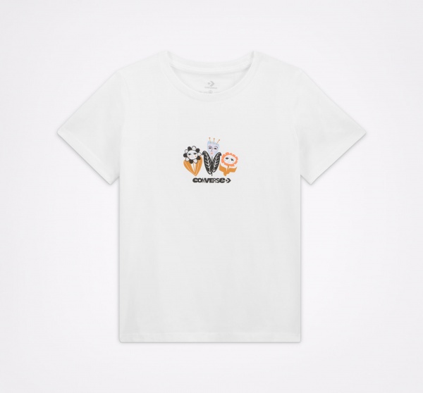 Футболка Converse WHM Graphic Tee 10024264-A01 р.XS білий