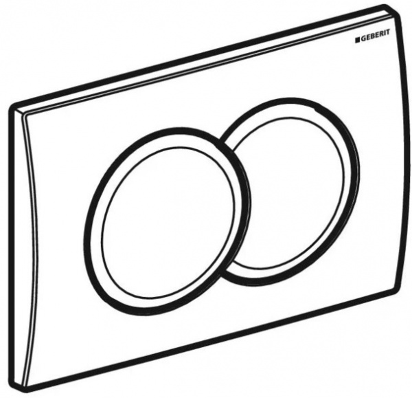 Кнопка смыва Geberit Delta01 Матовий хром (115.107.46.1)