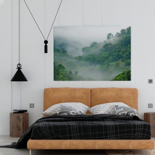 Картина на холсте Лес в тумане 110x70 см WS Holst 14082227,2 