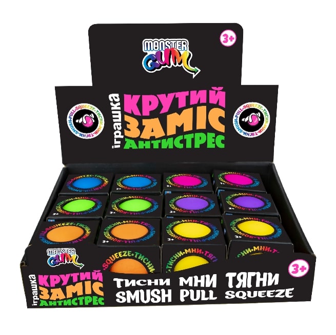 Игрушка-антистресс Monster Gum Крутой замес 6 см T18027 в ассорт.