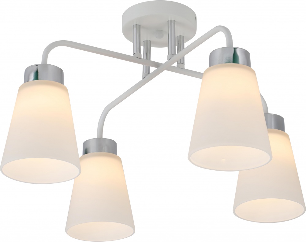 Люстра потолочная Sensio Jupiter 4x40 Вт E27 белый ALG-07539/4