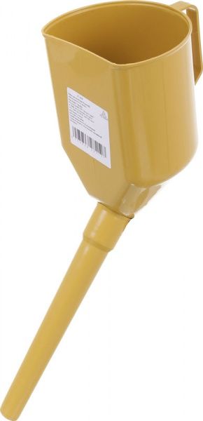 Автолейка Poputchik для бензина с сеткой желтая 07-003