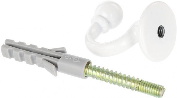 Держатель для шторы Бароко белый 3 см 3252