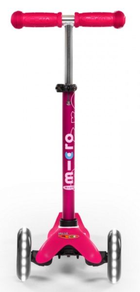 Самокат Micro Mobillity Systems Mini Micro deluxe LED розовый MMD075 