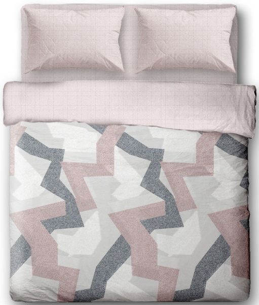 Комплект постельного белья Levin семейный бежевый с рисунком Ibodo 