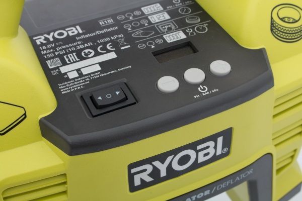 Компресор автомобільний акумуляторний RYOBI ONE+ R18I-0