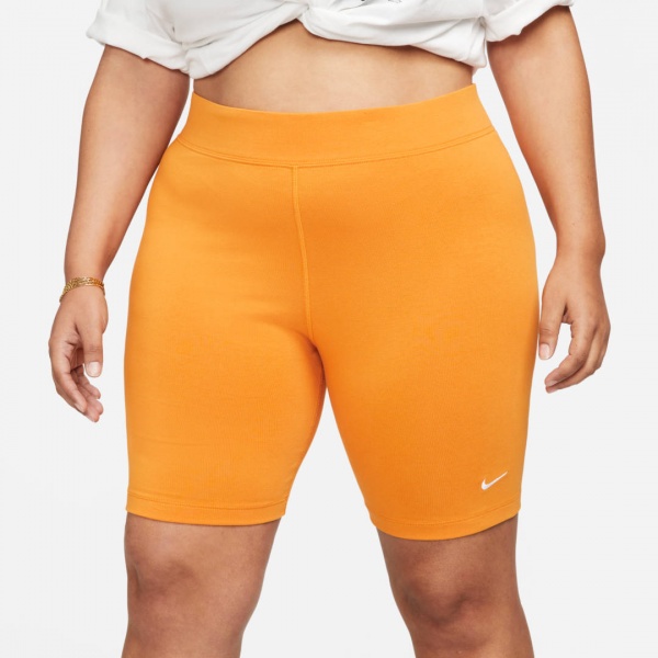 Шорты Nike W NSW ESSNTL MR BIKER SHORT CZ8526-738 р. M желтый