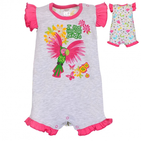 Полукомбинезон для девочки р.86 разноцветный принт 16174роздино 