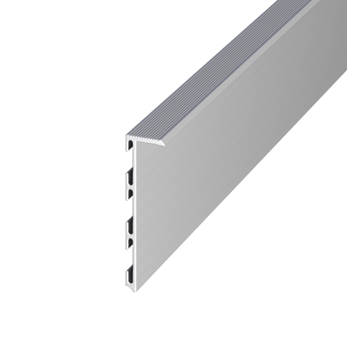 Плінтус алюмінієвий прихованого монтажу ПАС-3852 АЛЮПРО алюміній 15х55х2600 мм 