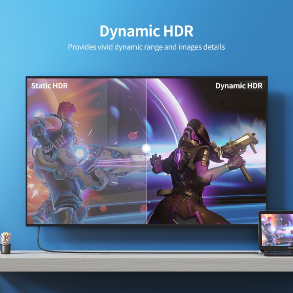 Кабель Choetech XHH01-BK, HDMI V.2.1, 8К 60 Гц 2 м black (XHH01-BK) 