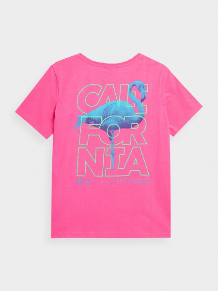 Футболка 4F 4FSS23TTSHF561-54S р.2XL рожевий