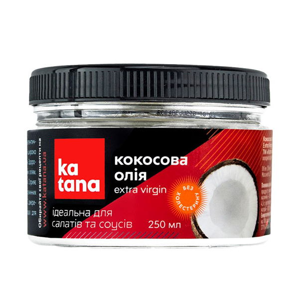 Масло кокосовое Katana Extra Virgin 250 мл 