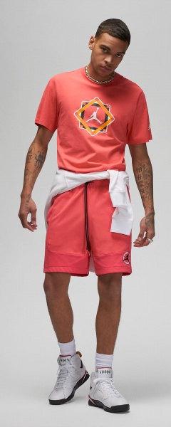 Футболка Nike M J FLT MVP GFX SS CREW DX9565-814 р.S красный