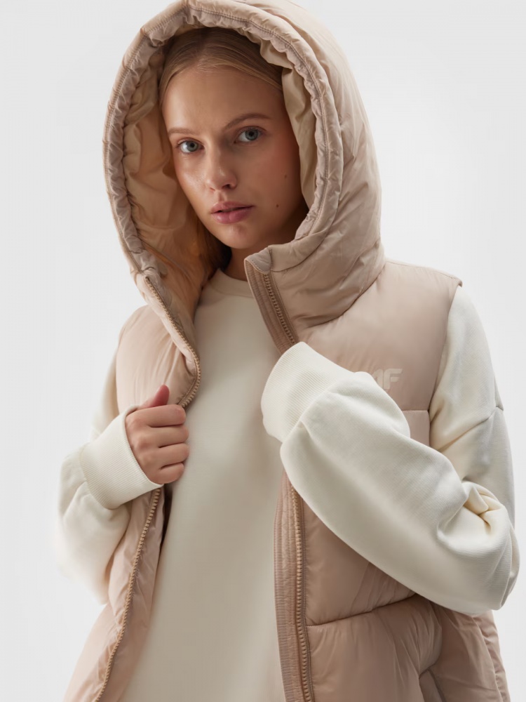 Жилет 4F VEST JACKET F143 4FWAW24TVJAF143-83S р.XS бежевый