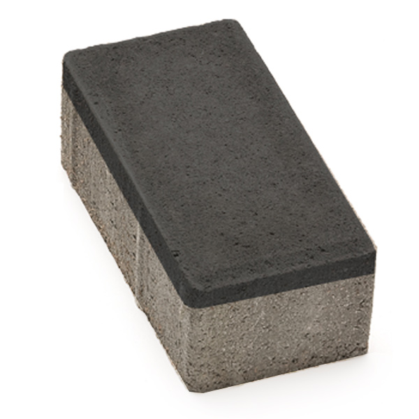 Плитка тротуарна Бруківка 200x100x60 мм графіт