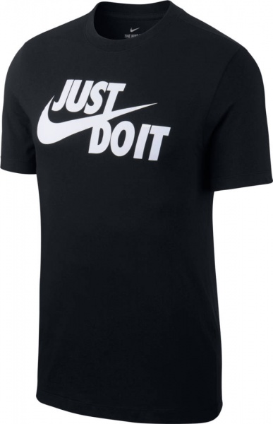 Футболка Nike M NSW TEE JUST DO IT SWOOSH AR5006-011 р.2XL чорний