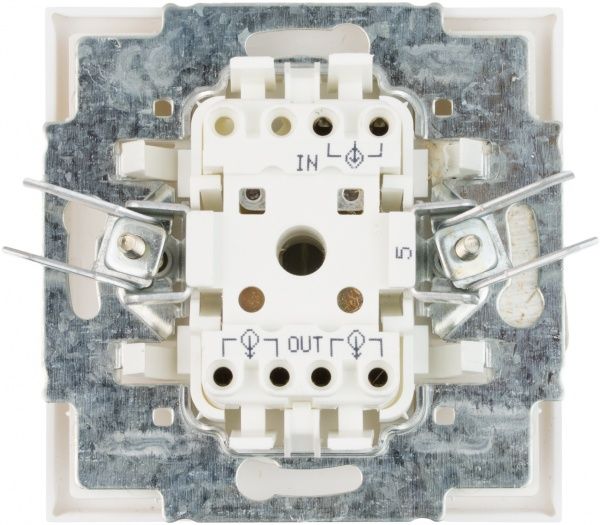 Вимикач двоклавішний ABB Neo без підсвітки 10 А 230В IP20 білий 3559M-A00652 44 20