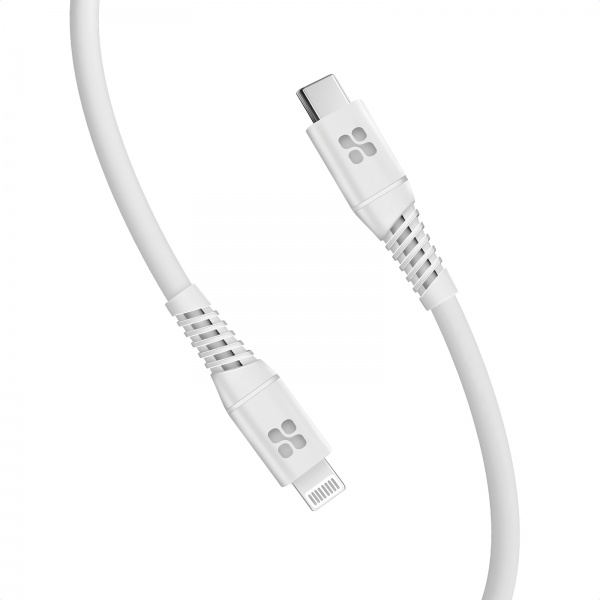 Кабель Promate PowerLine-Ci120 USB-C to Lightning MFi 20W Power Delivery 1.2 м 1,2 м білий (powerline-ci120.white) 