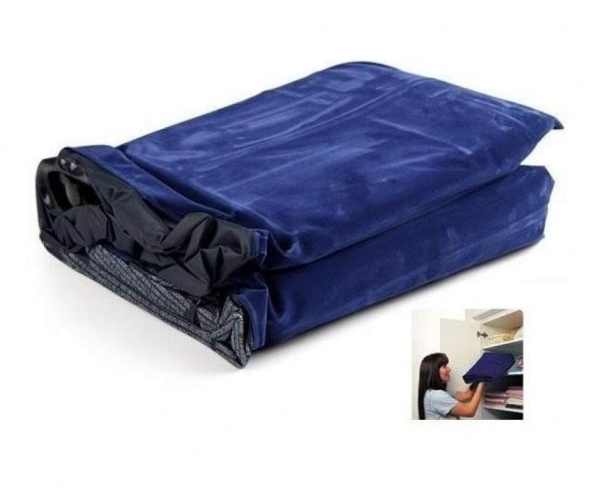 Кровать надувная Intex 191x76 см синий 64756