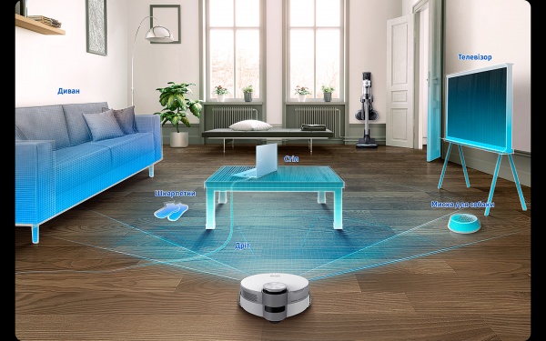 Робот-пылесос Samsung Bespoke Jet Bot AI plus VR50T95735W/UK white