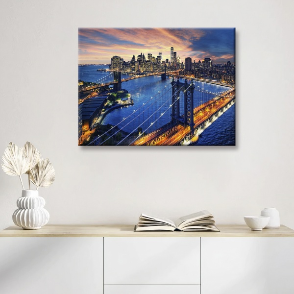 Постер Нічне місто 75x100 см Brushme FNK0116003 