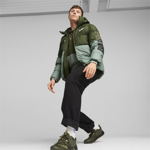 Пуховик Puma PUMA POWER HOODED JACKET 67538931 р.S зелений