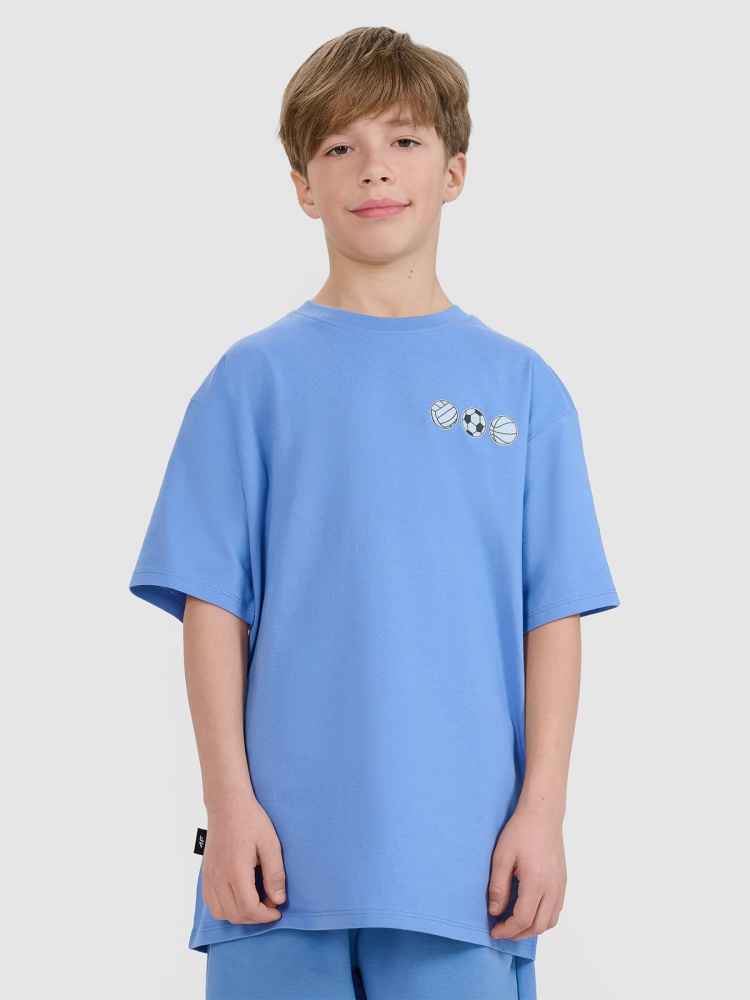 Футболка 4F TSHIRT M2640 4FJRSS25TTSHM2640-33S р.164 голубой