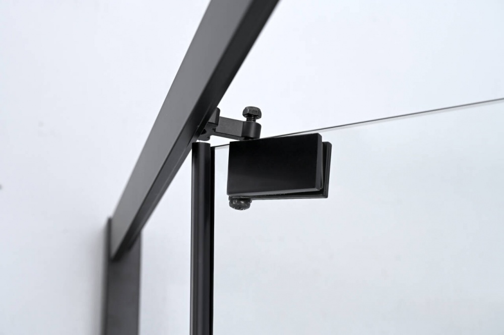 Душевое ограждение EGO EGOIST SLIDE 90х90х200 см, стекло проз 6мм, проф черный алюм