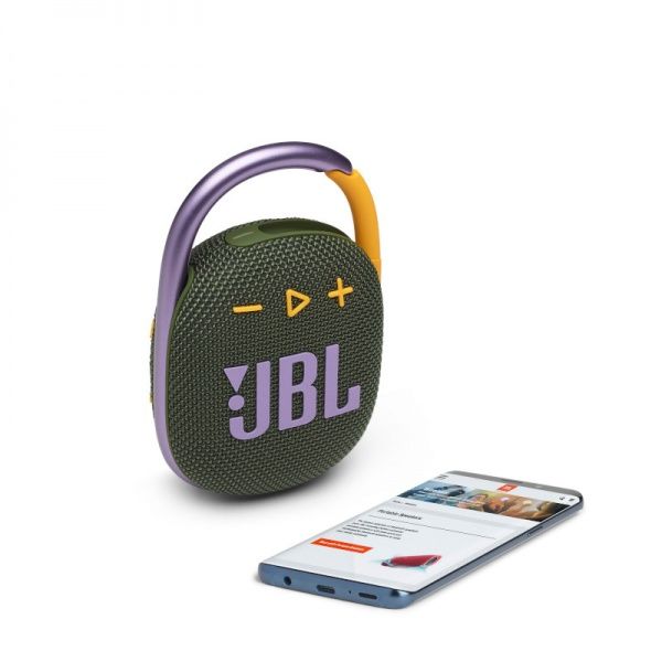 Портативная колонка JBL® Clip 4 1.1 green (JBLCLIP4GRN)