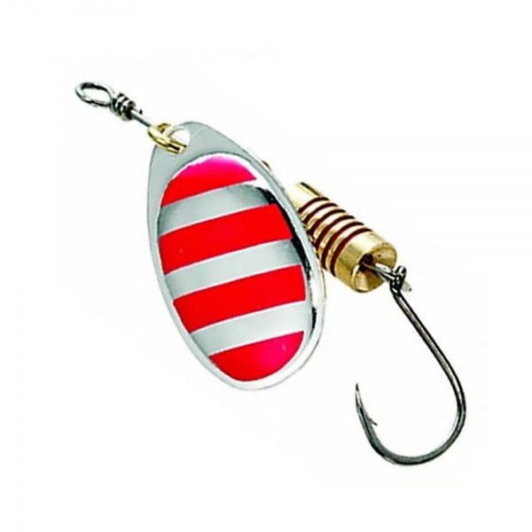Блесна-вертушка DAM 6 г EFFZETT STANDART WITH SINGLE HOOK red stripes