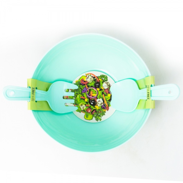 Миска Chef Blue зі столовим приладдям 5,5 л (10707-20DN) Dunya Plastik