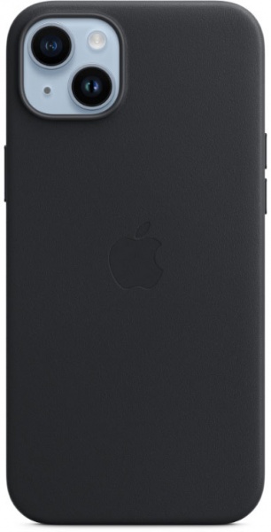 Чохол Apple Leather Case with MagSafe для iPhone 14 Plus midnight(MPP93ZE/A) — фото 1