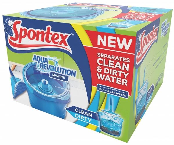 Набір для прибирання для підлоги SPONTEX Aqua Revolution System 