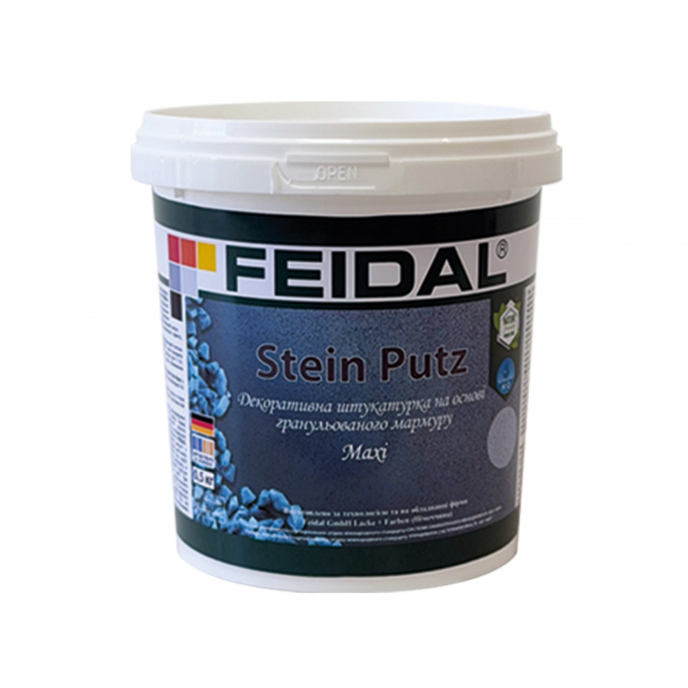 Декоративна штукатурка камінцева Feidal Stein Putz Braunrot Maxi 0,5 кг brown