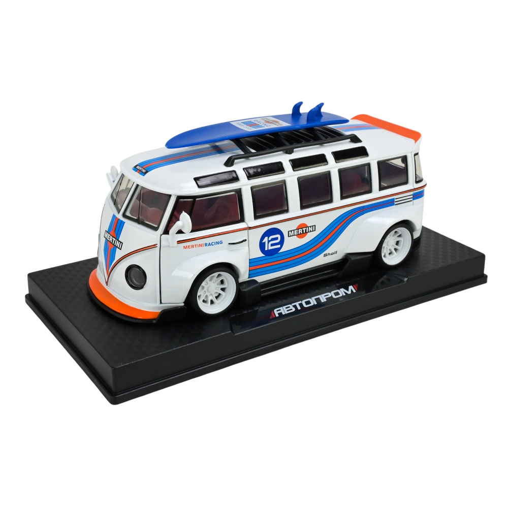 Машинка Автопром 1:32 Volkswagen T1 Bus AP74242
