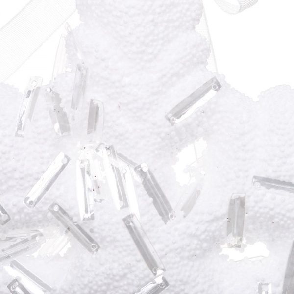 Декорация новогодняя Снежинка 13 см SDK17015W 