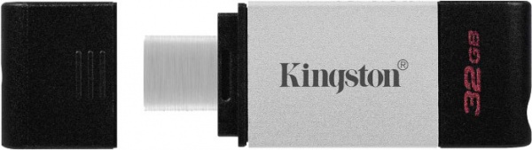 Флеш-память USB Kingston DataTraveler 80 32 ГБ USB Type-C black (DT80/32GB) 