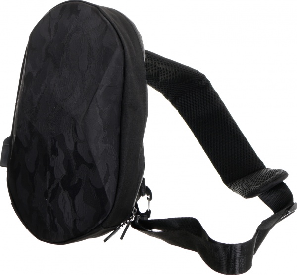 Сумка через плечо Панцирь черный камуфляж