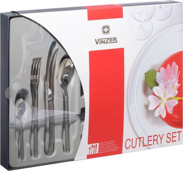 Набір столових приборів Samurai на 6 персон 24 предмети 89094 Vinzer