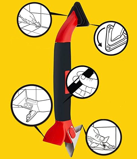 Скребок универсальный Allway CAULK TOOL 3 в 1 для работы с герметиком 