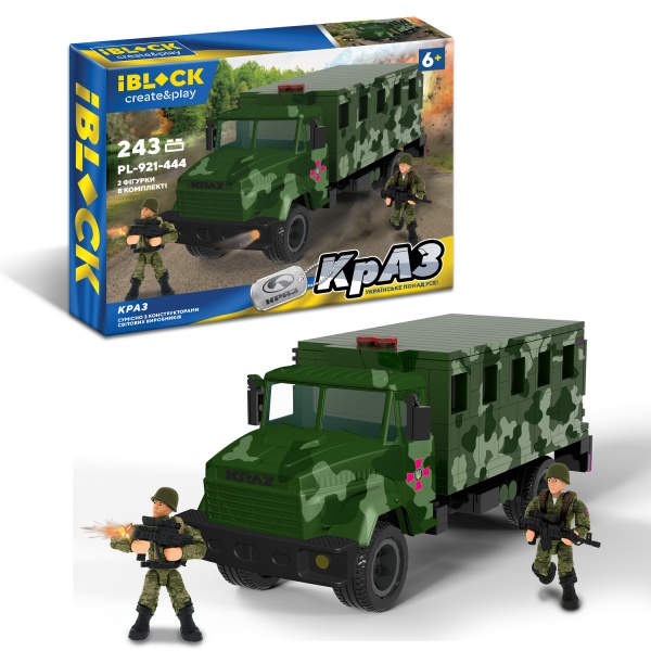 Конструктор Iblock КрАЗ Военная машина PL-921-445